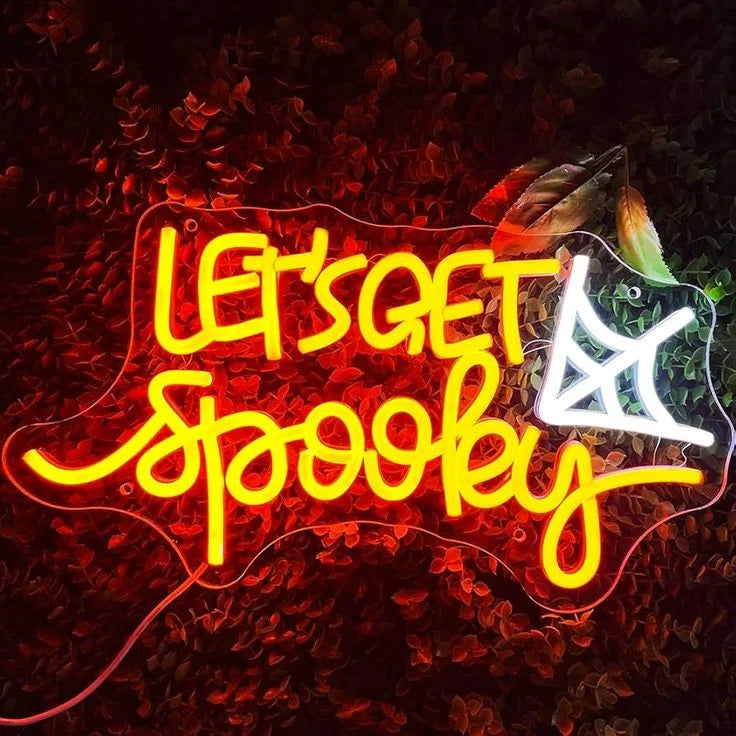 Let's Get Spooky LED Neon Sign