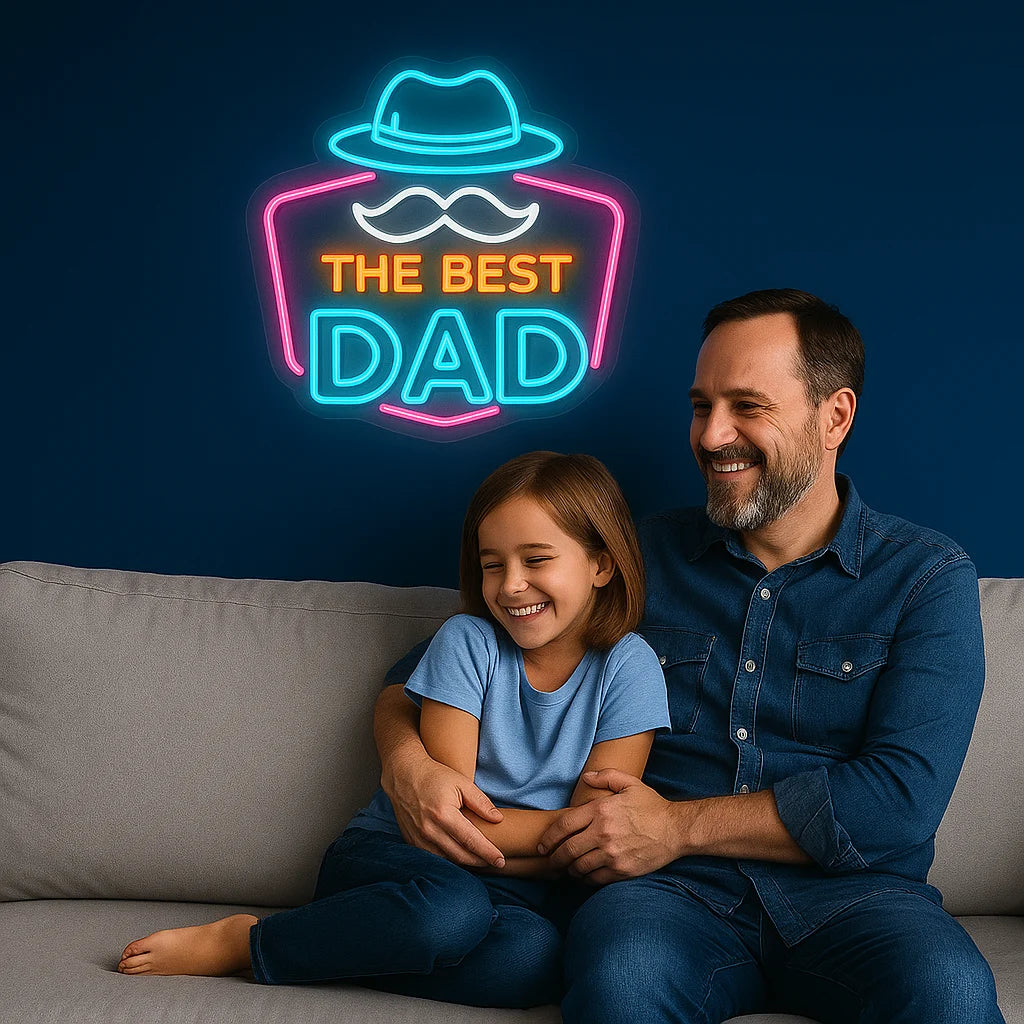 Father's Day Neon Light Sign LED Party Decor