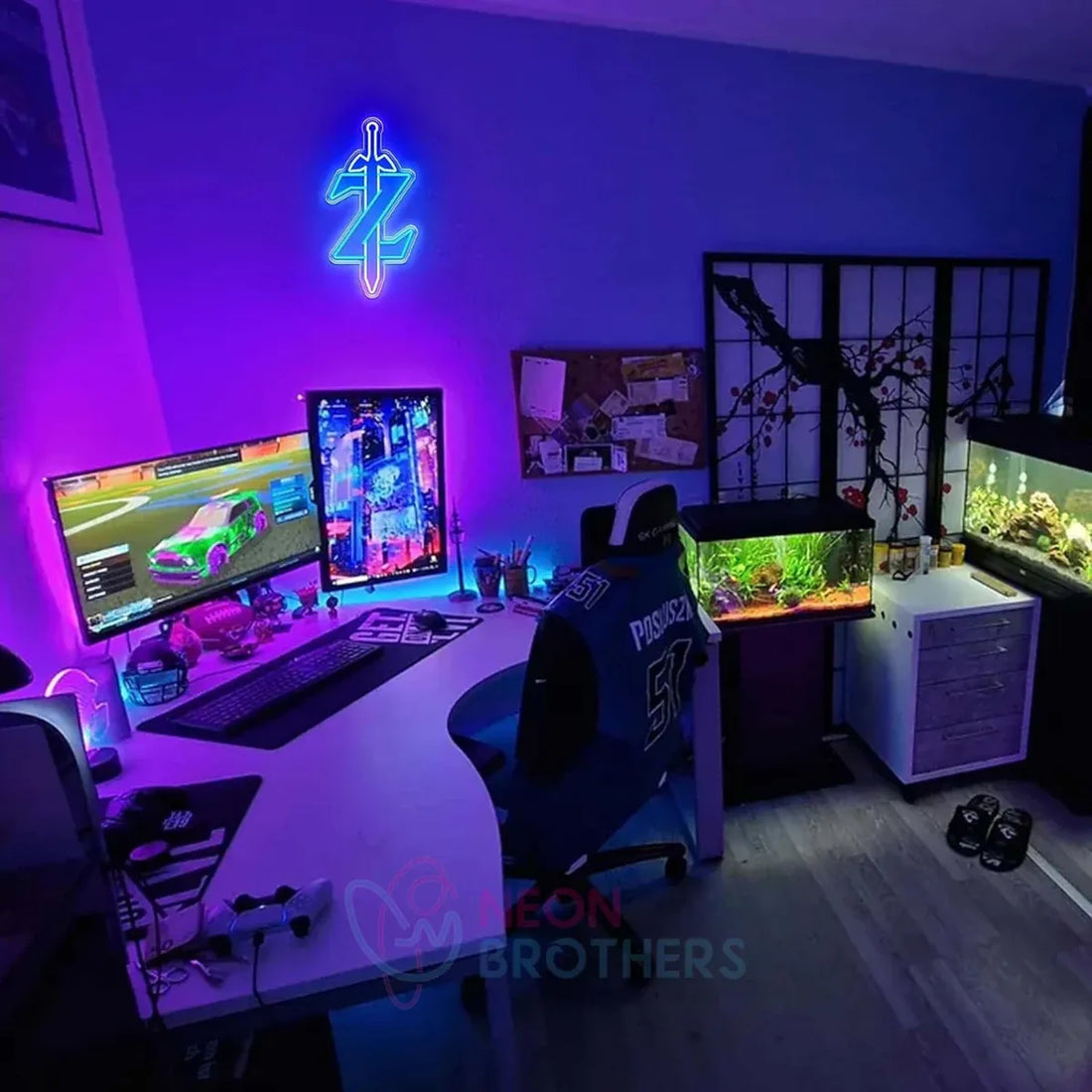 Zelda Sword LED Neon Sign for Gaming Decor