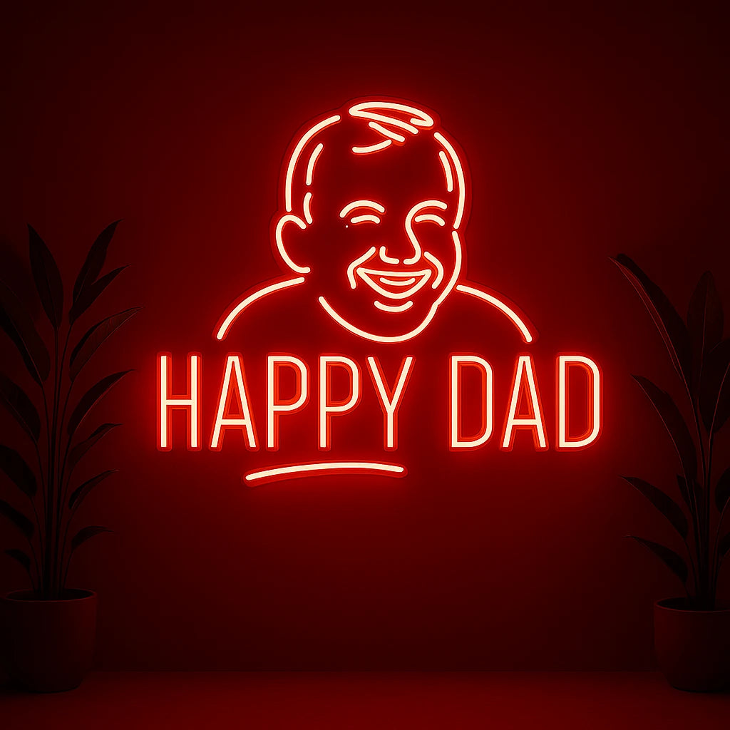 Happy Father's Day Home Neon Sign Custom LED