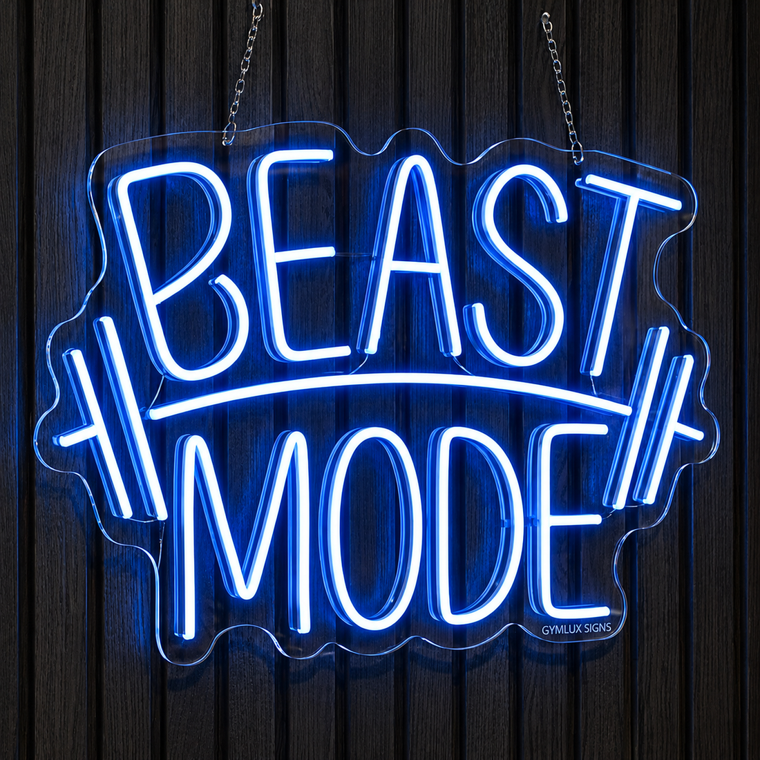 Beast Mode LED Neon Sign – Gym Motivational Wall Decor