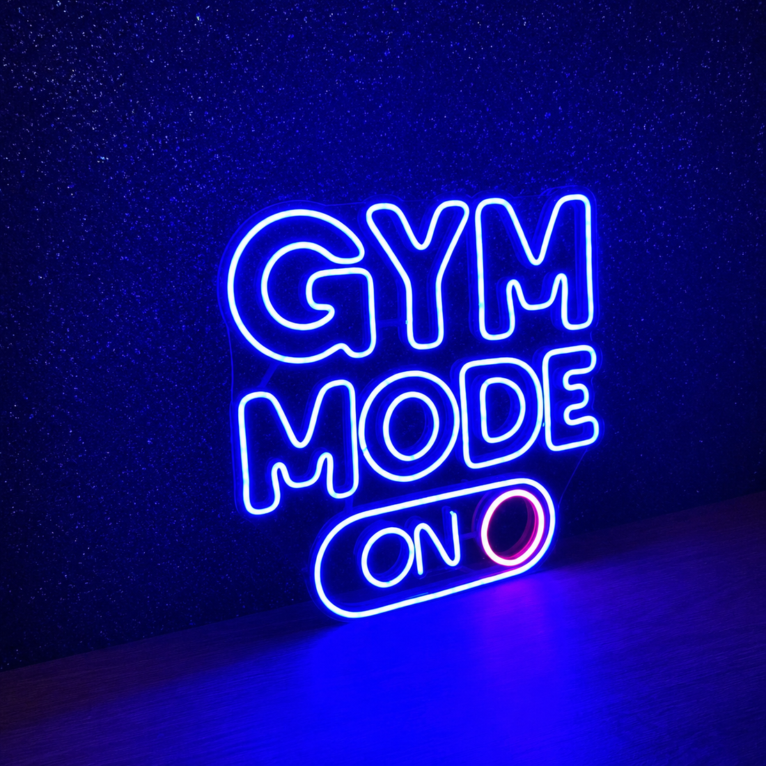 Gym Mode ON LED Neon Sign – Fitness Wall Decor