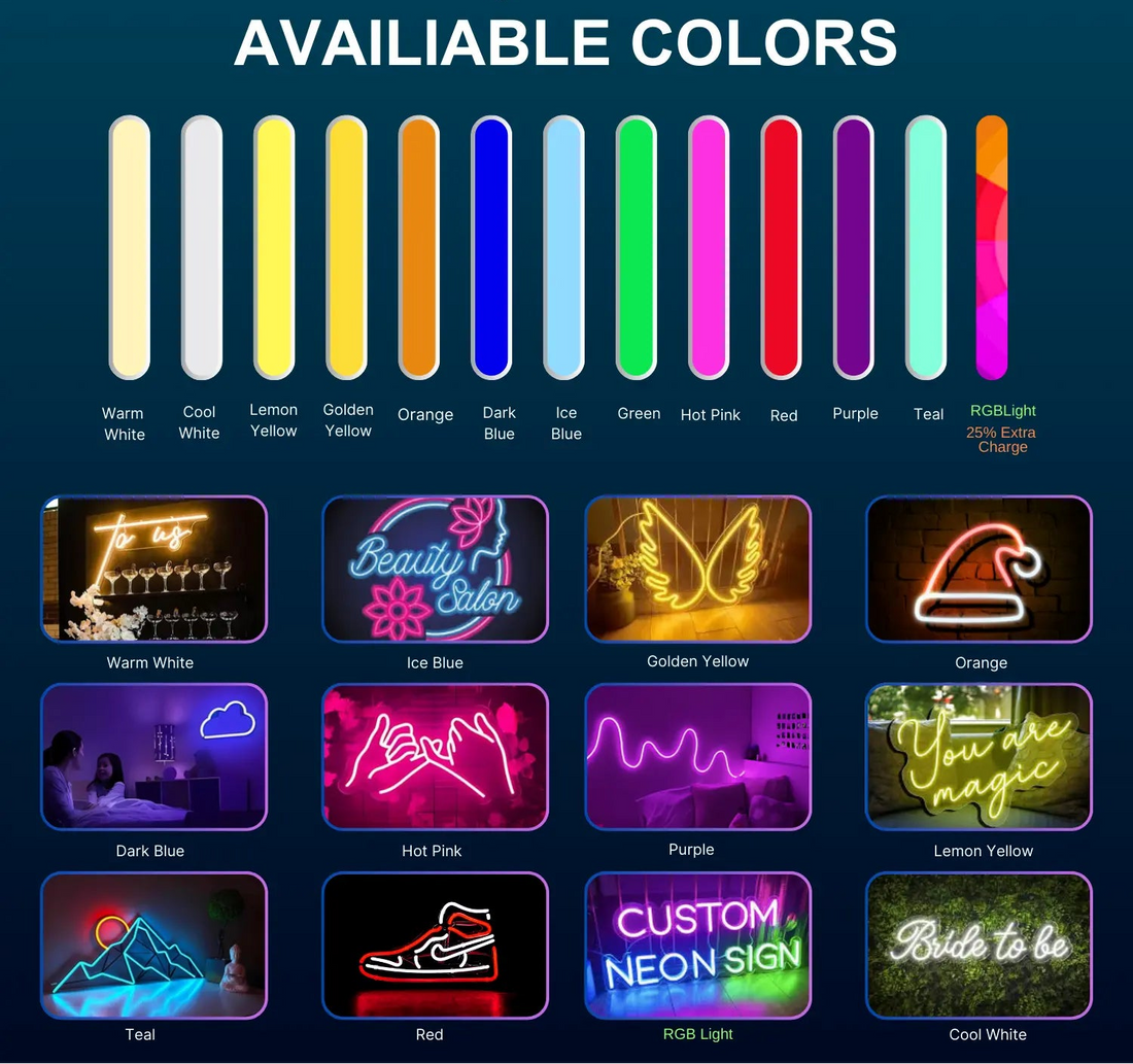Custom Initials Neon Sign – Circle Monogram LED
