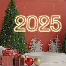 Happy New Year LED Sign – Laser Engraved Glow