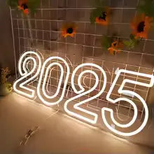 Happy New Year LED Sign – Laser Engraved Glow