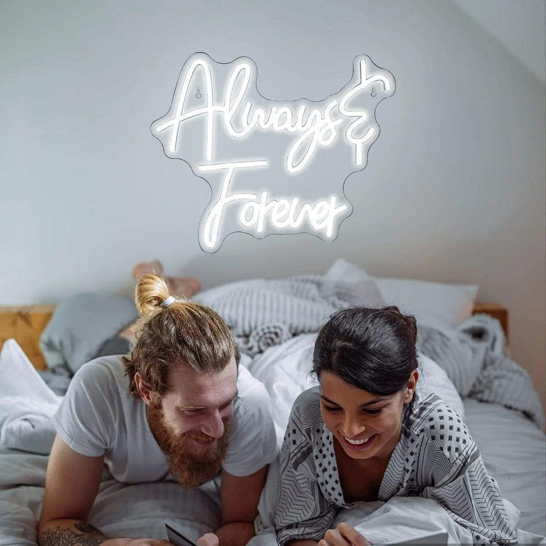 Always & Forever Neon Sign – Elegant LED Wall Art for Love & Celebration - Neon Brothers