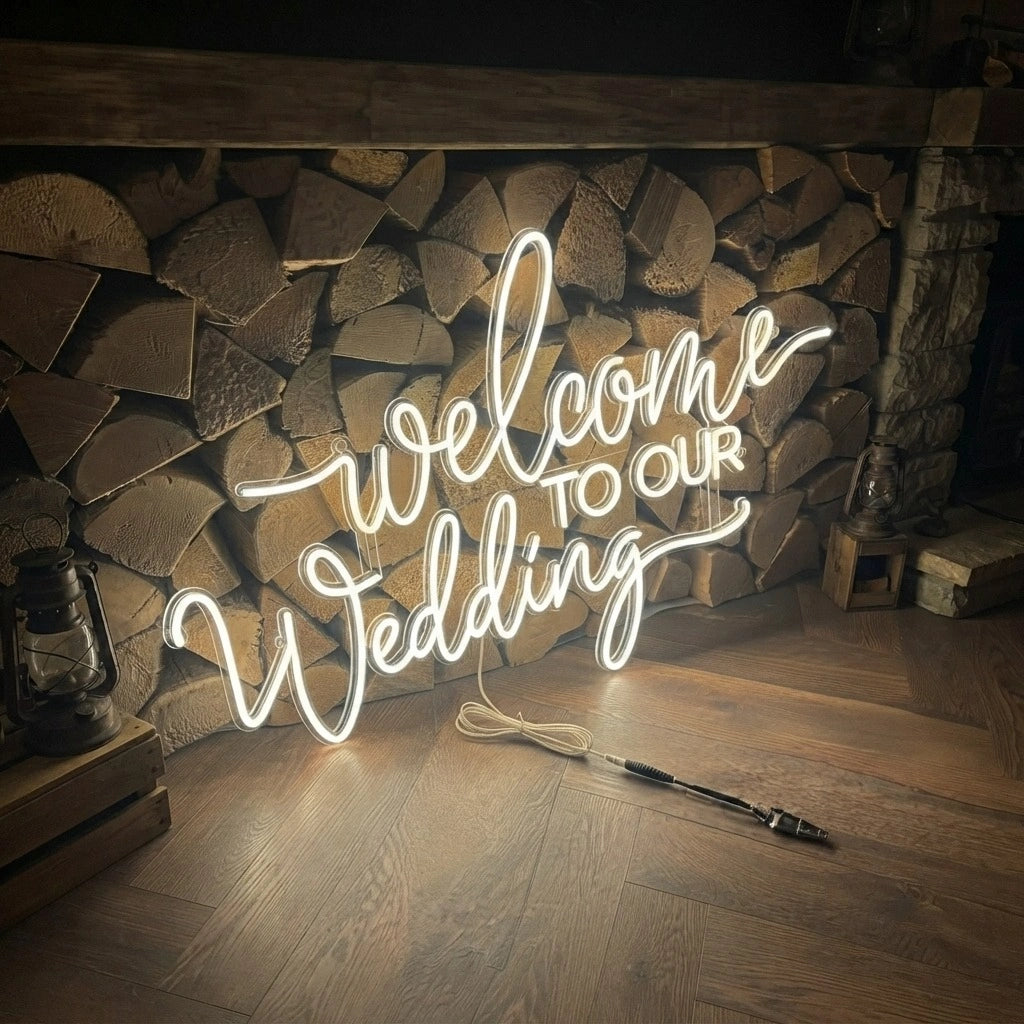 Welcome to Our Wedding LED Neon Sign