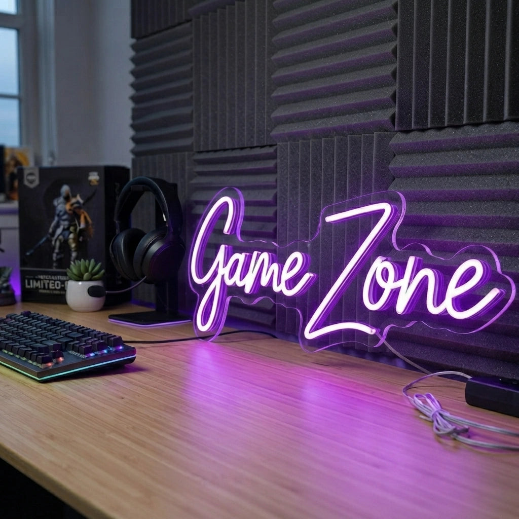 Game Zone LED Neon Sign