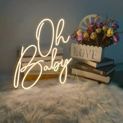 Oh Baby Neon Sign – The Perfect Glow for Baby Showers & Nurseries - Neon Brothers