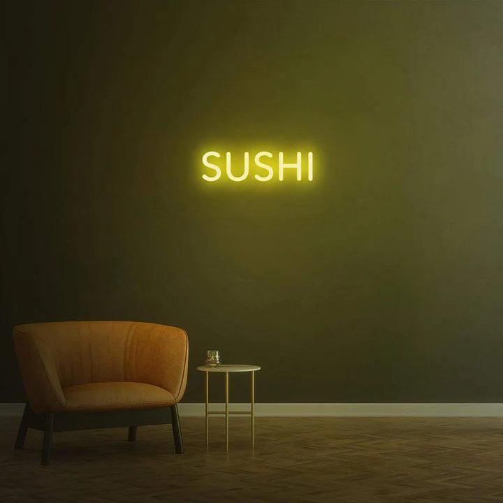 SUSHI - LED NEON SIGN-Neonsigns-45 x 90 cm-Yellow-Neon Brothers