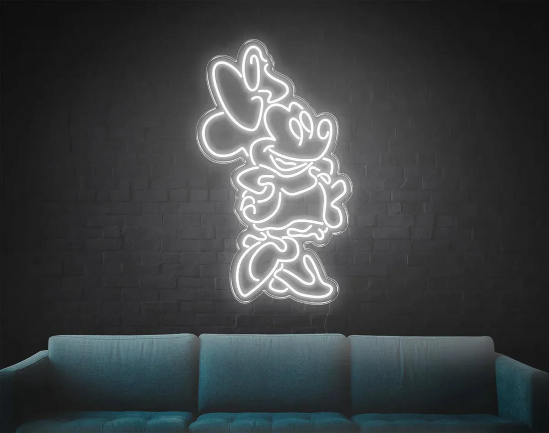 Mini Mouse LED Neon Sign!-Neonsigns-45 x 105 cm-White-Indoor-Neon Brothers