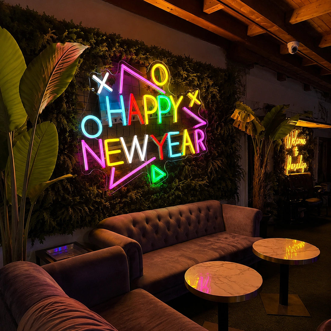 Celebrate New Year 2025 – Stylish Neon Glow