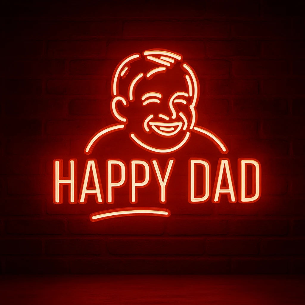 Happy Father's Day Home Neon Sign Custom LED