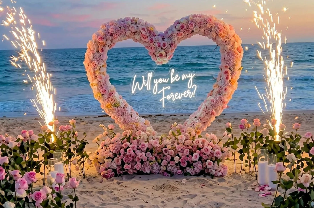 Wedding Neon Sign | Romantic Proposal Decor | LED Event Backdrop