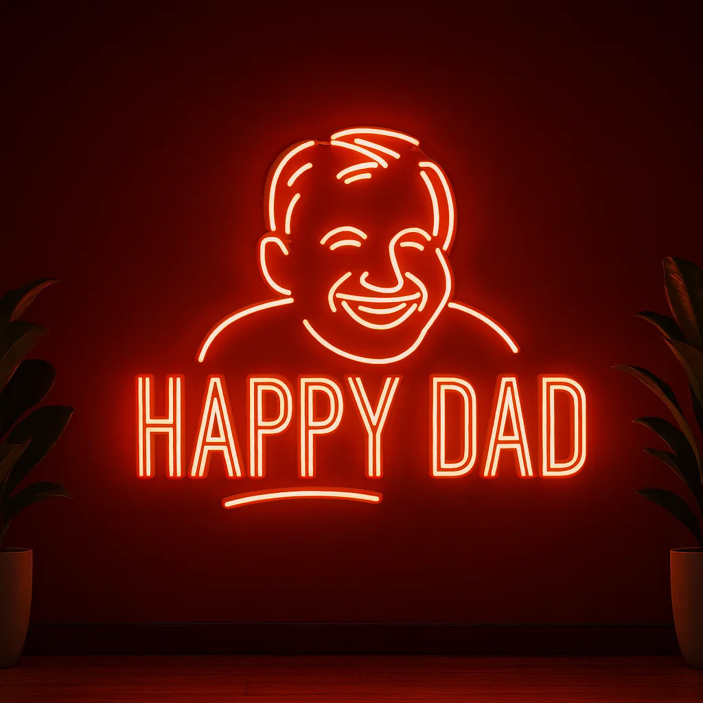 Happy Father's Day Home Neon Sign Custom LED