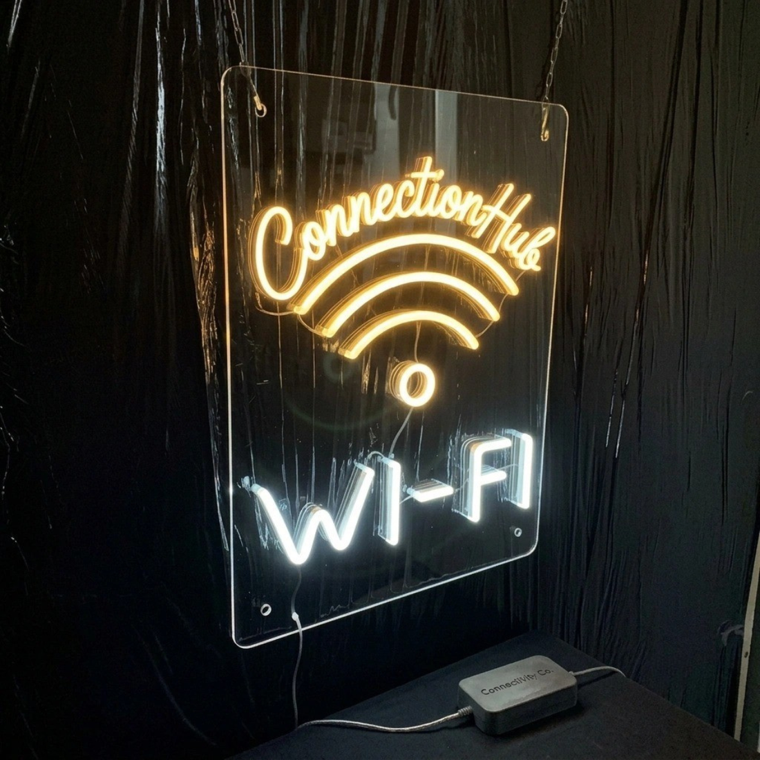 Wi-Fi LED Neon Sign | Business Internet Access Display Light