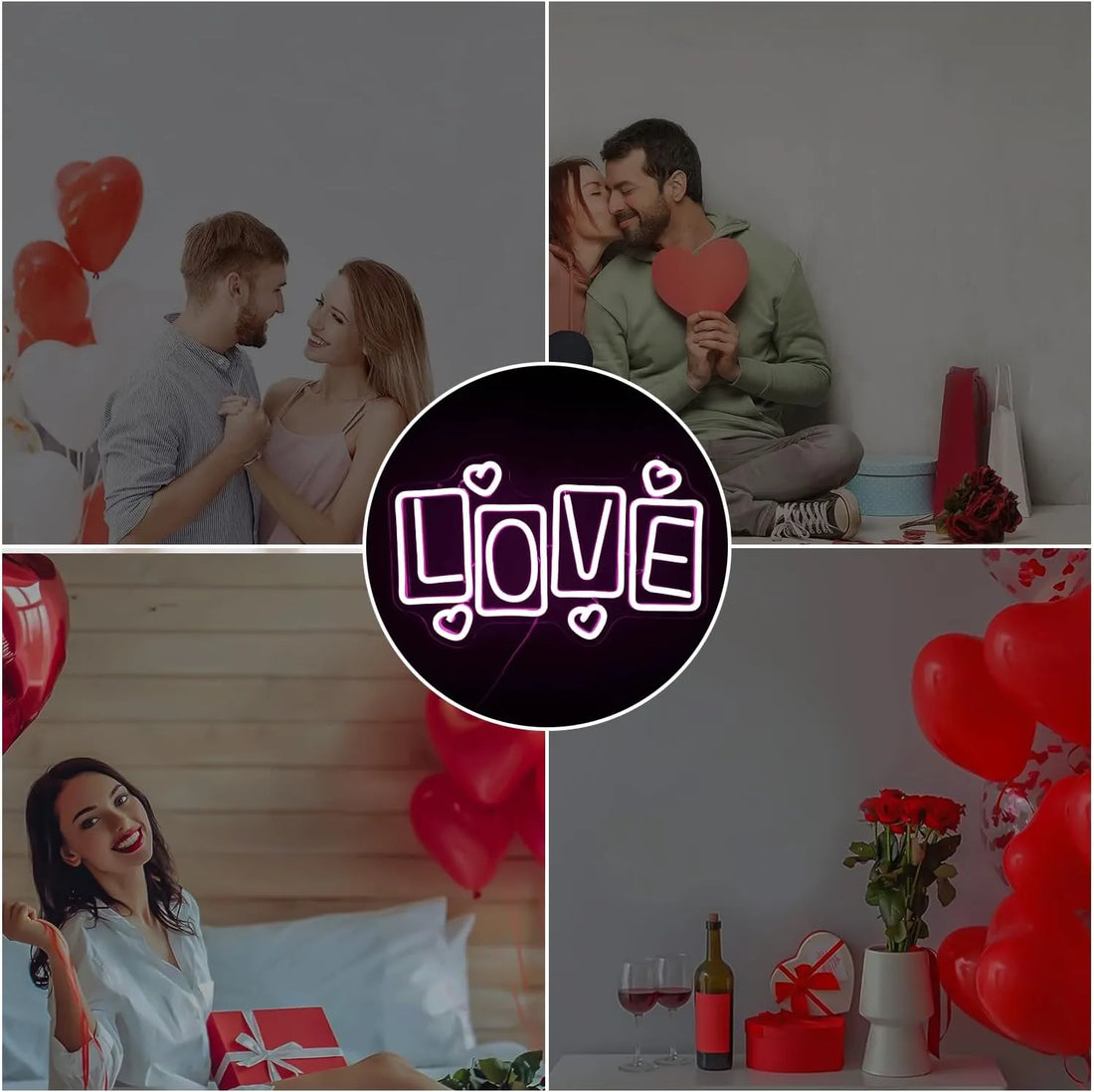Heart LED Neon Sign - Valentine's & Wedding Decor