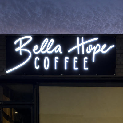 Frontlit 3D LED Sign – Custom Lighted Letter Sign for Shops & Cafés