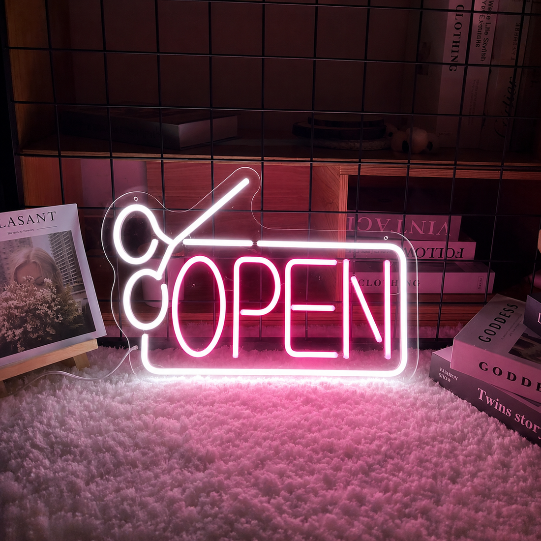 Open LED Neon Sign – Premium Business Window Display Sign