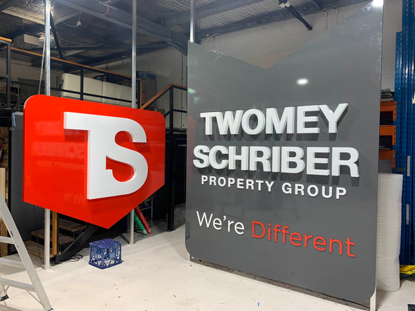 Elite tier vinyl sign example - Neon Brothers