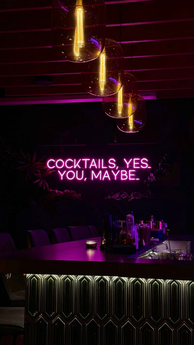 Custom LED neon sign coffee bar cafe interior Perth - Neon Brothers