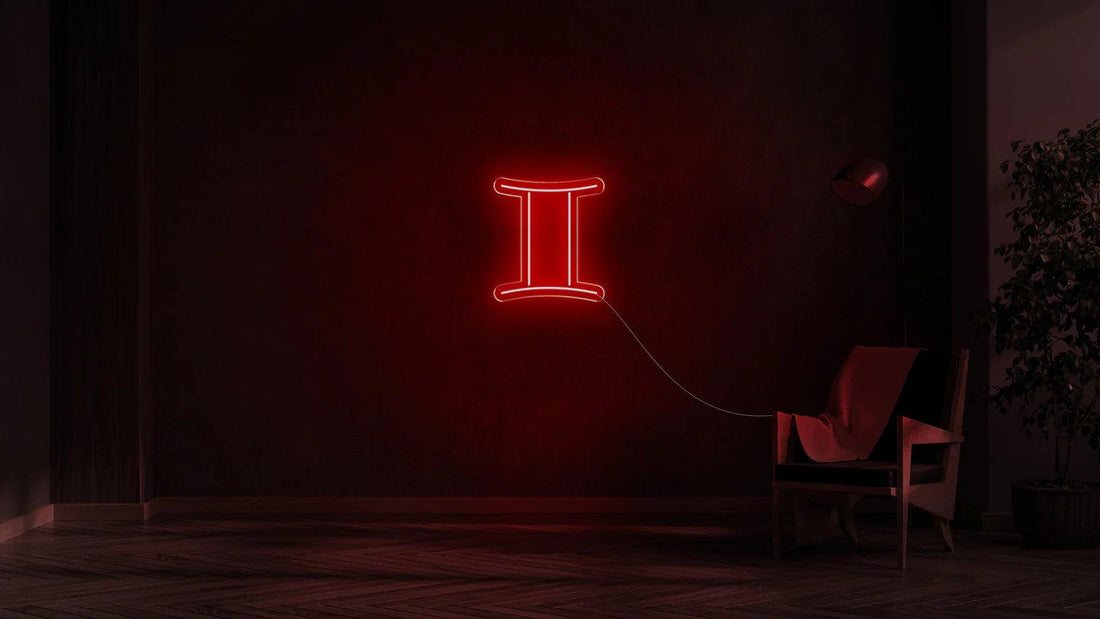 GEMINI LED NEON SIGN!-Neonsigns-60 x 60 cm-Red-Neon Brothers