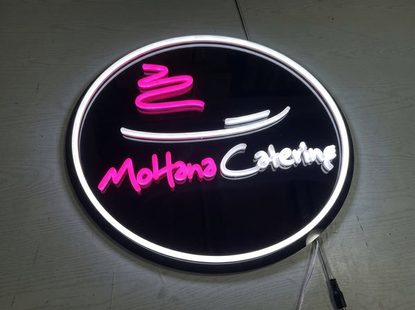 Essential tier vinyl sign example - Neon Brothers