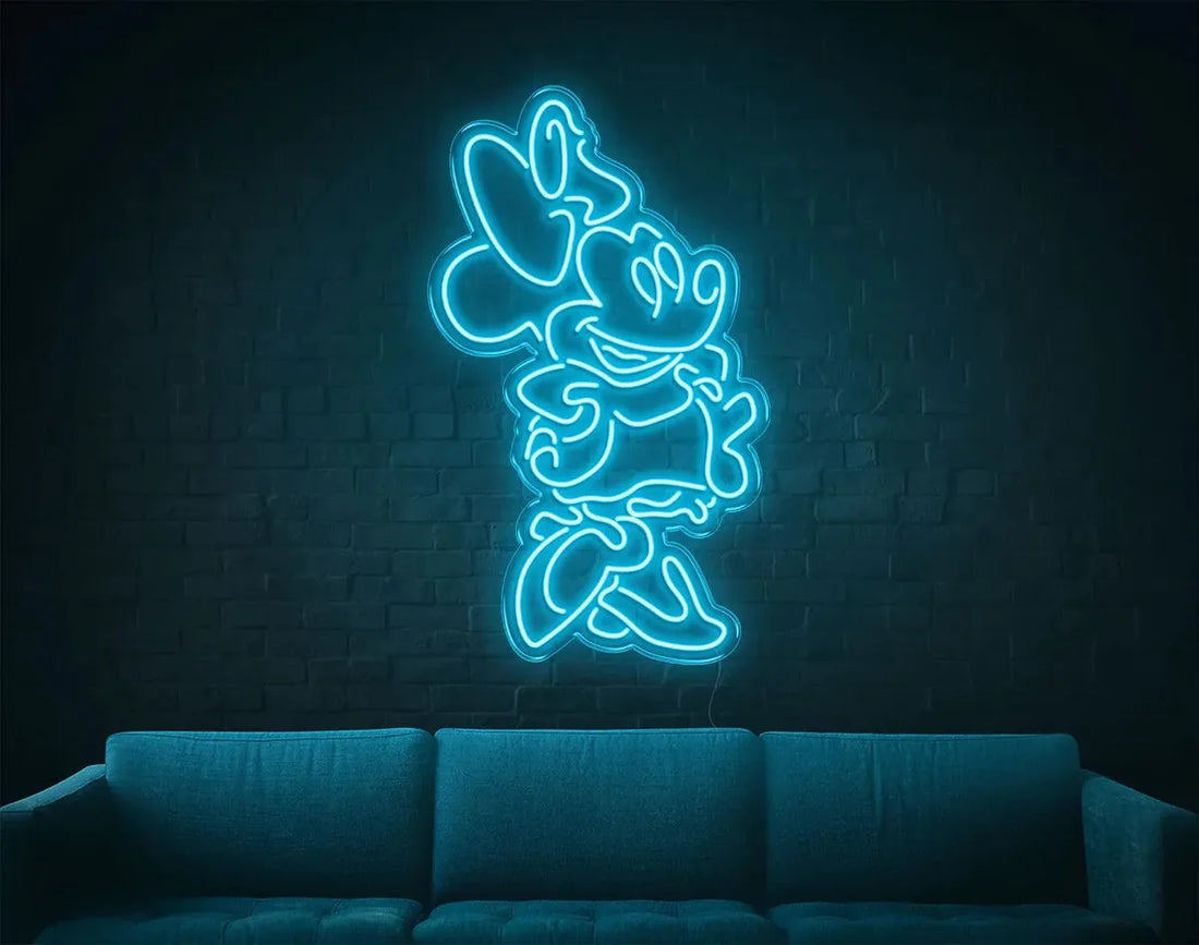 Mini Mouse LED Neon Sign!-Neonsigns-45 x 105 cm-Light Blue-Indoor-Neon Brothers