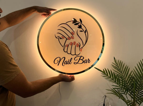 NAIL BAR ACRYLIC SIGN