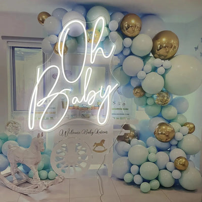 Oh Baby Neon Sign – The Perfect Glow for Baby Showers & Nurseries - Neon Brothers