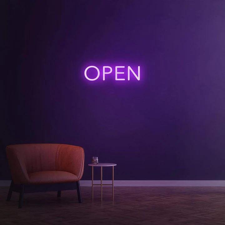 Open - LED Neon Sign-Neonsigns-Purple-60 x 60 cm-Neon Brothers