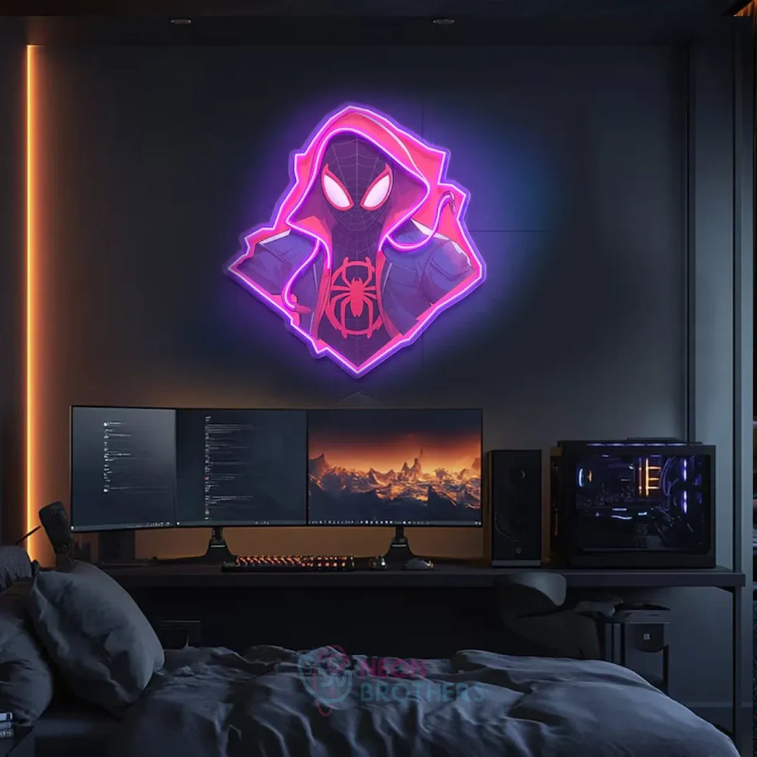 UV Print Gamer Neon Sign – Gaming Room Decor