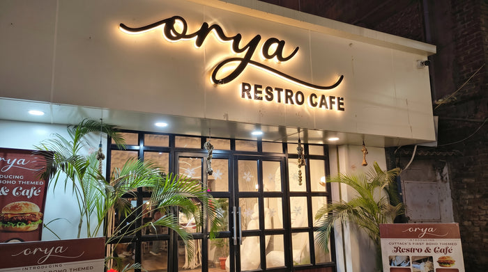 Custom LED neon sign behind coffee bar cafe Perth Western Australia - Neon Brothers